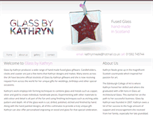 Tablet Screenshot of glassbykathryn.com